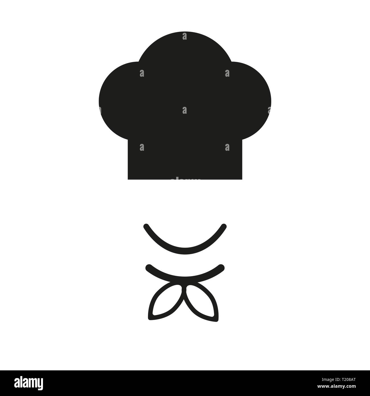 Lo chef hat vettore icona Illustrazione Vettoriale