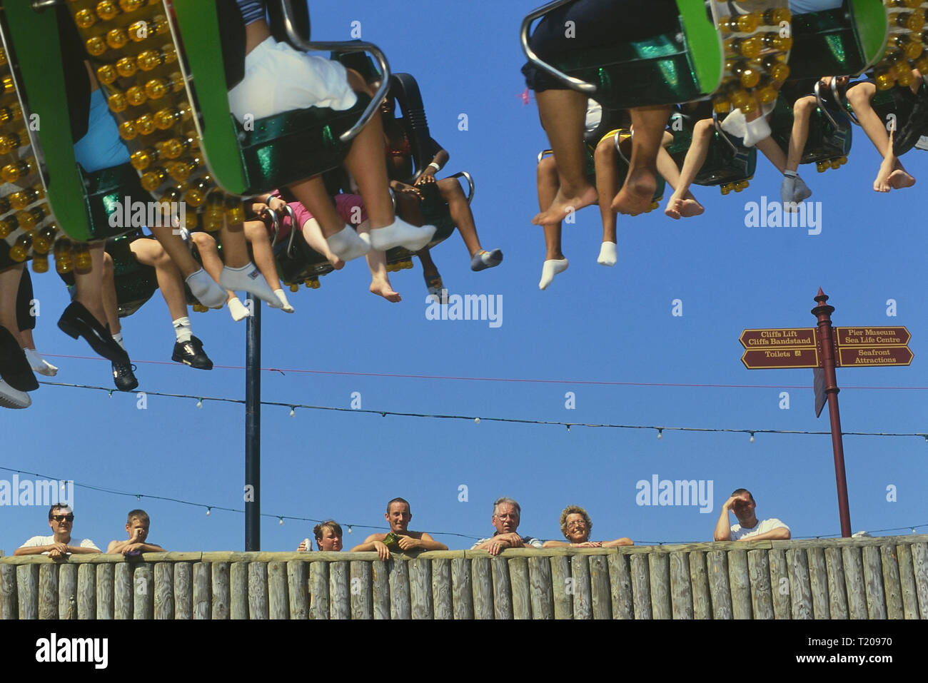 I draghi artiglio ride di Adventure Island, Southend, Essex, Inghilterra, Regno Unito Foto Stock