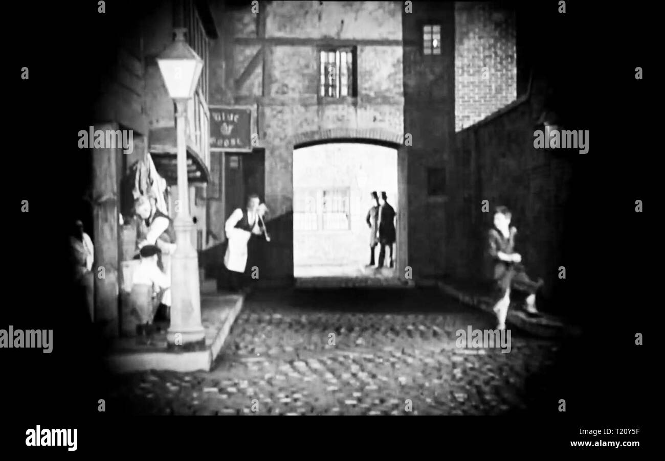 Strano caso del dottor Jekyll e Mr Hyde vintage screen shot del filmato Foto Stock