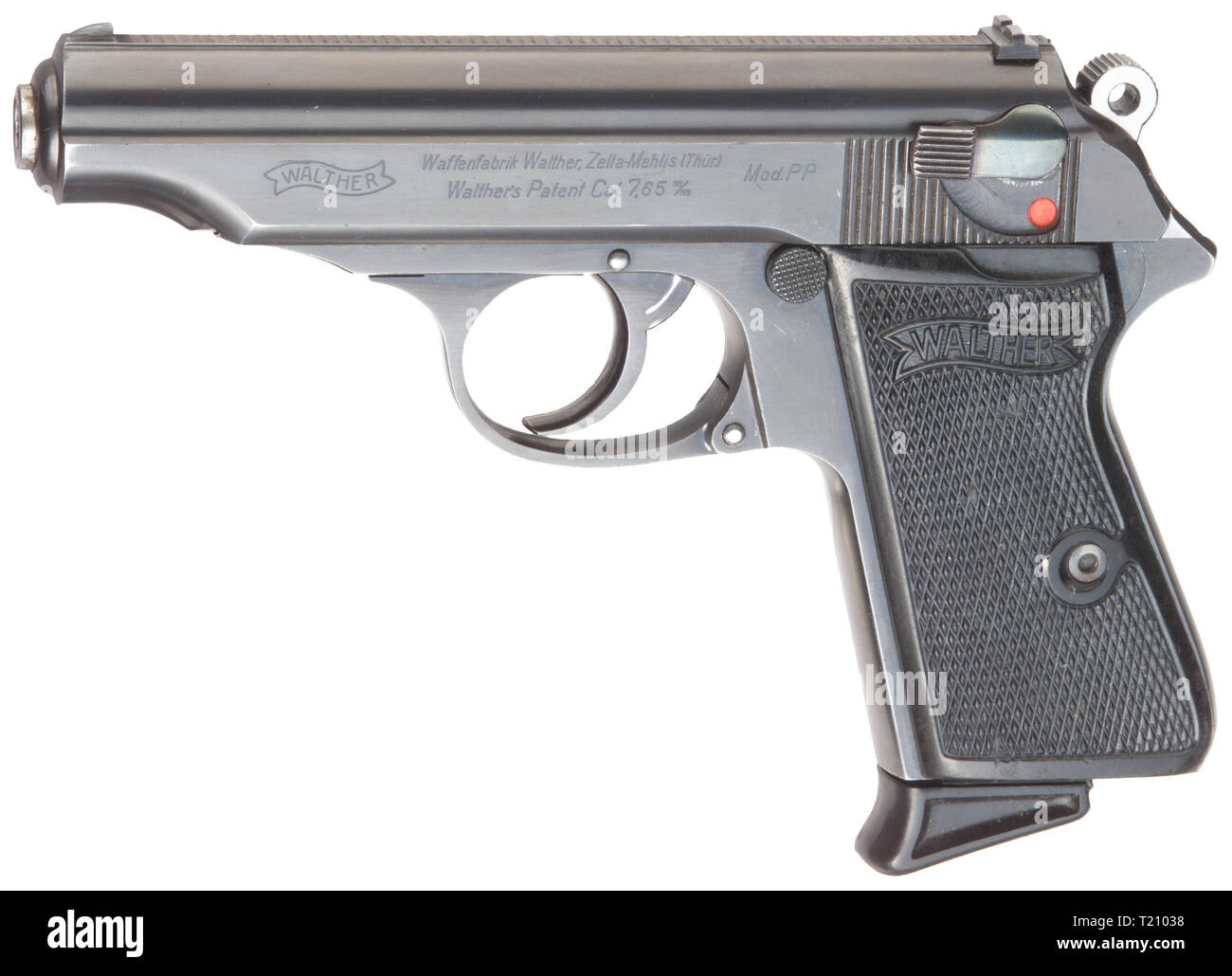 Piccole armi, pistole, Walther PP pistola calibro 7,65 mm, Additional-Rights-Clearance-Info-Not-Available Foto Stock