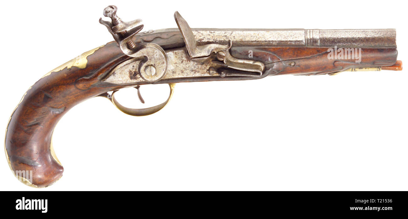 Piccole armi, pistole, flintlock pistol, Tedesco, circa 1780, Additional-Rights-Clearance-Info-Not-Available Foto Stock
