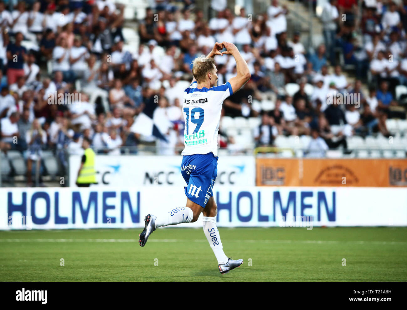 NORRKÖPING 2016-07-20 Sebastian Andersson sotto IFK Norrköping- Rosenborg BK mi andra kvalomgången fino alla Champions League på Östgötaporten på onsdagskvällen. Foto Jeppe Gustafsson Foto Stock