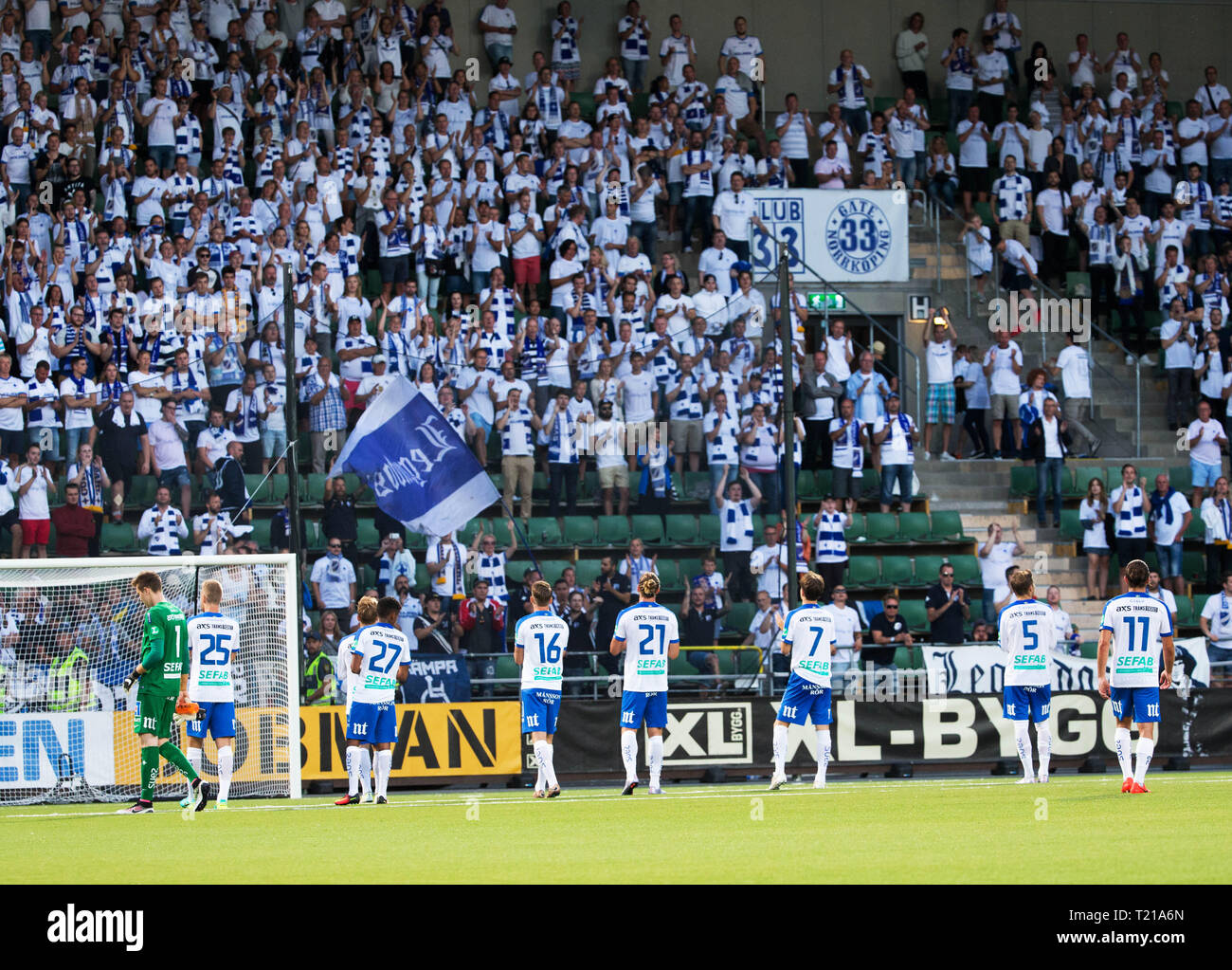 NORRKÖPING 2016-07-20 IFK Norrköping- Rosenborg BK mi andra kvalomgången fino alla Champions League på Östgötaporten på onsdagskvällen. Foto Jeppe Gustafsson Foto Stock