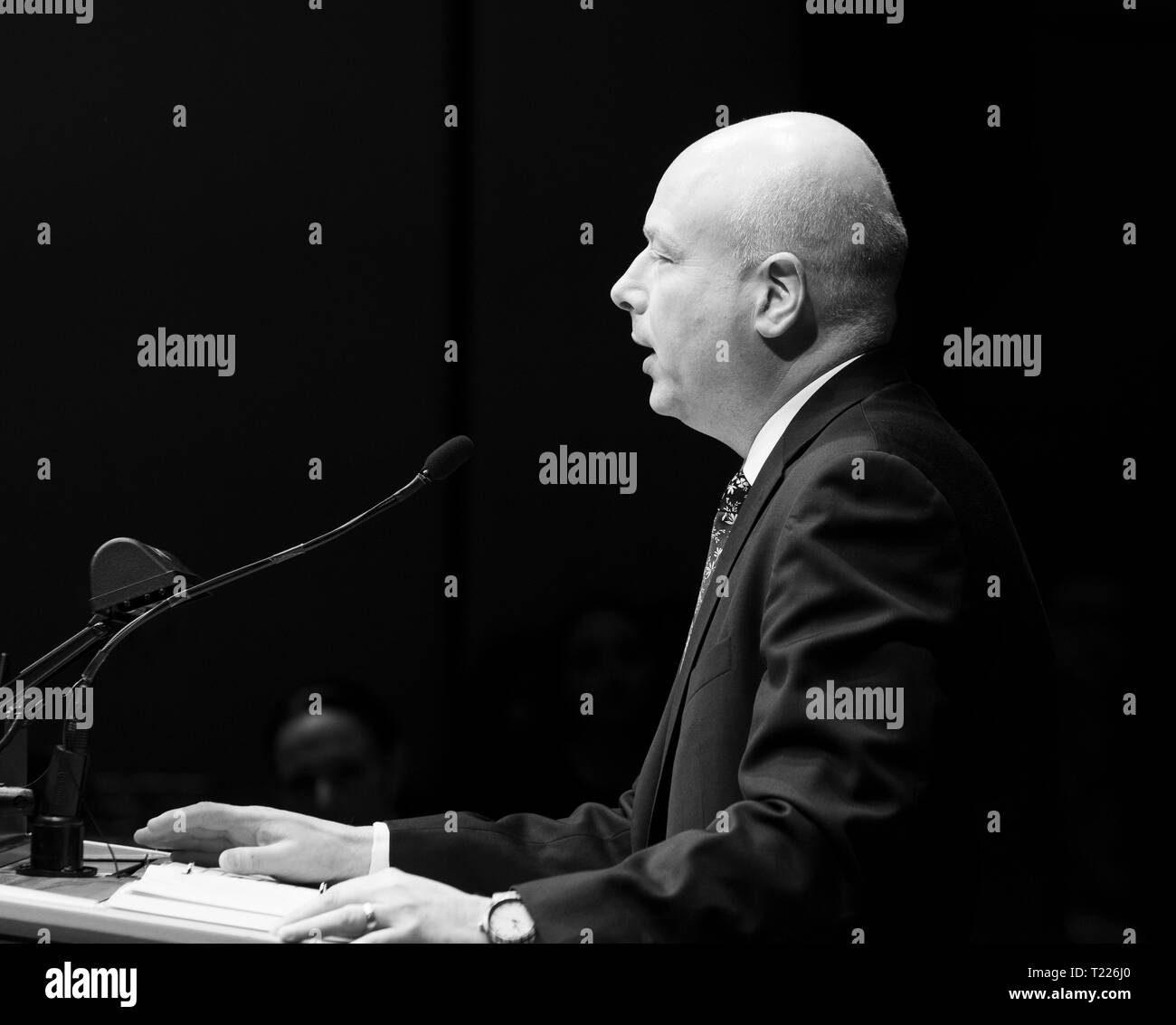 New York, NY - Marzo 28, 2019: Casa Bianca advisor su Israele Jason Greenblatt parla durante il 7° Champions annuale dei valori ebraico di Gala presso la Carnegie Hall Foto Stock