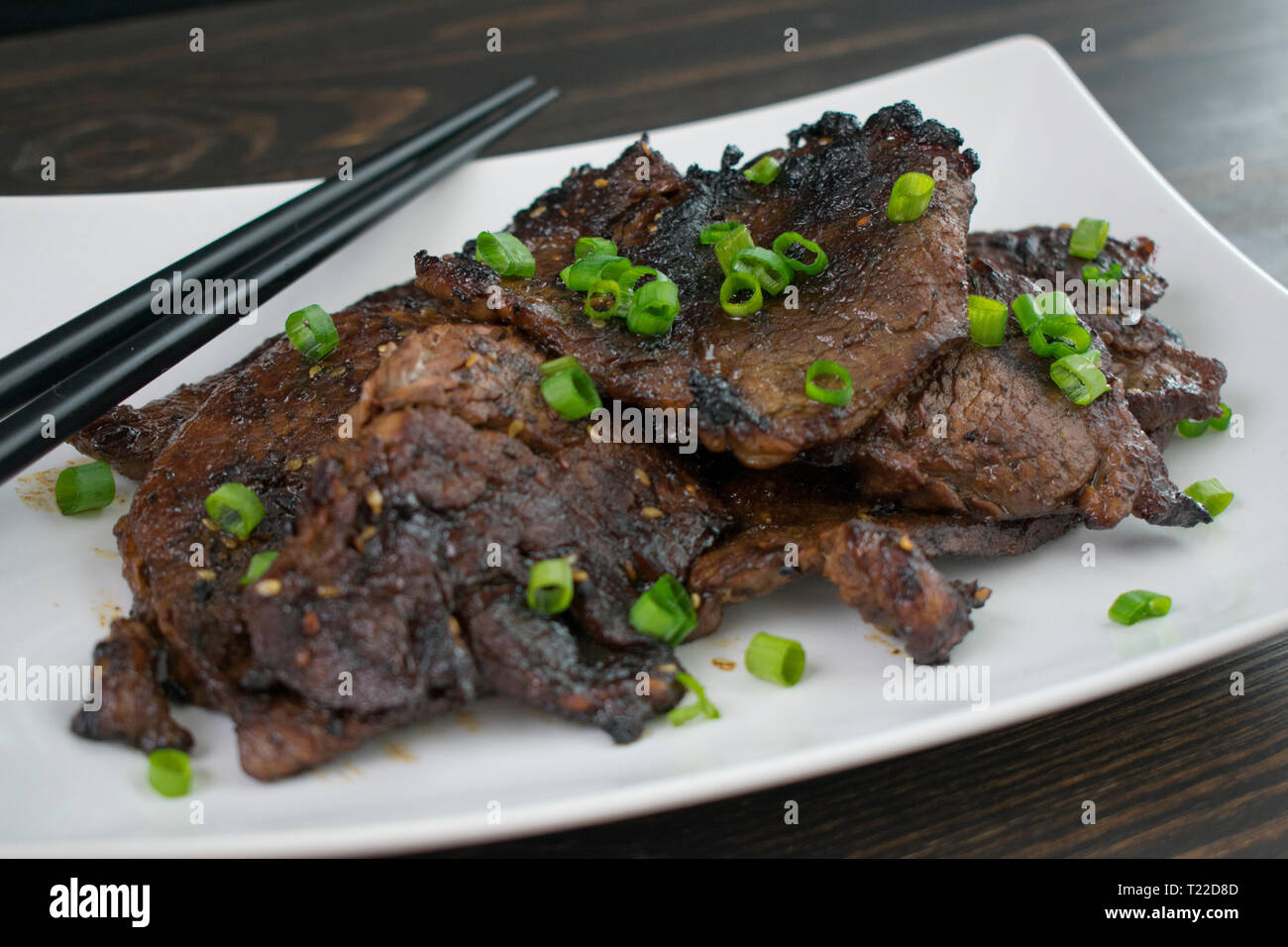 Bulgogi (KOREAN BEEF Barbecue) Foto Stock