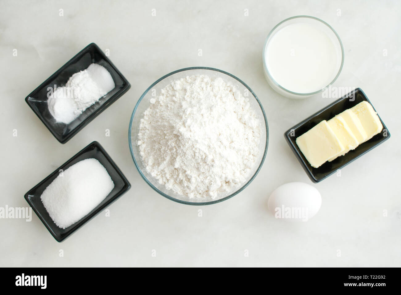 Irish Soda ingredienti pane Foto Stock