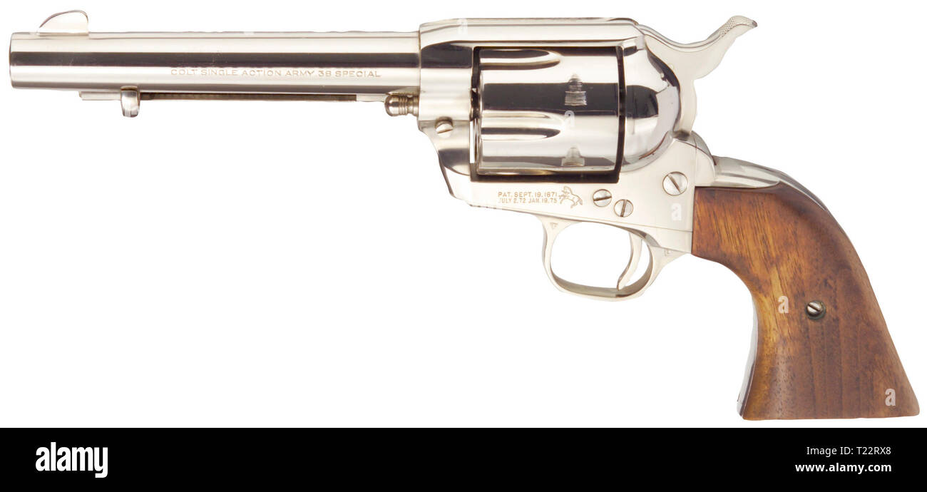 Armi di piccolo calibro, revolver Colt unica azione Army Model 1873 pacificatore, calibro .45, Additional-Rights-Clearance-Info-Not-Available Foto Stock