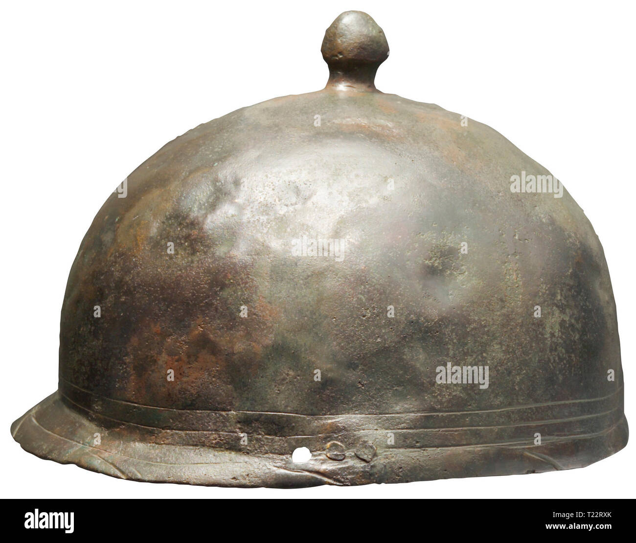 Giubbotti antiproiettile, caschi, elmo romano, tipo Montefortino-Rieti, tardo II - prima metà del I secolo A.C. Additional-Rights-Clearance-Info-Not-Available Foto Stock