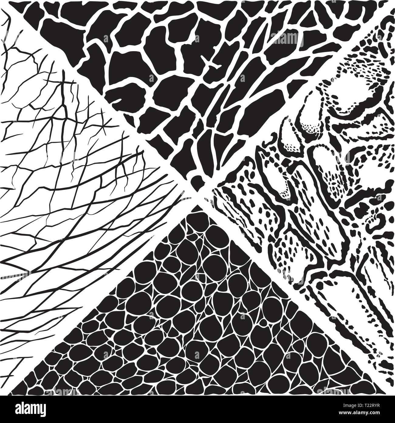 Animali selvatici sfondo pattern Illustrazione Vettoriale