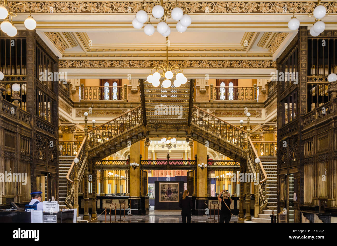 Cartolina di Palazzo di Città del Messico Foto Stock