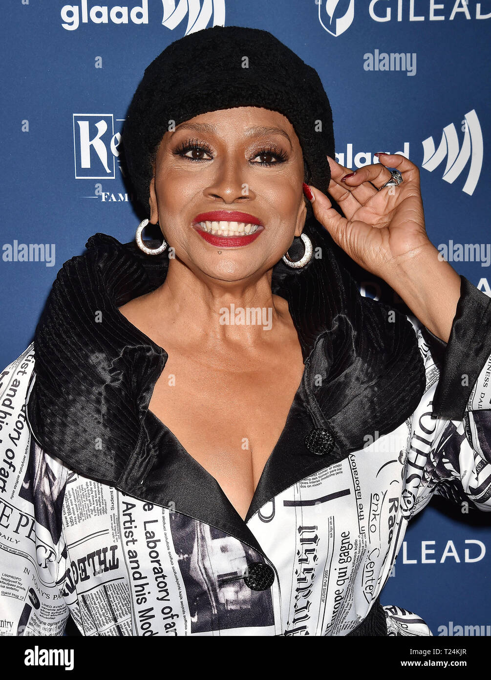 BEVERLY HILLS, CA - MARZO 28: Jenifer Lewis assiste il trentesimo annuale di GLAAD Media Awards presso il Beverly Hilton Hotel il 28 marzo 2019 a Beverly Hills, la California. Foto Stock