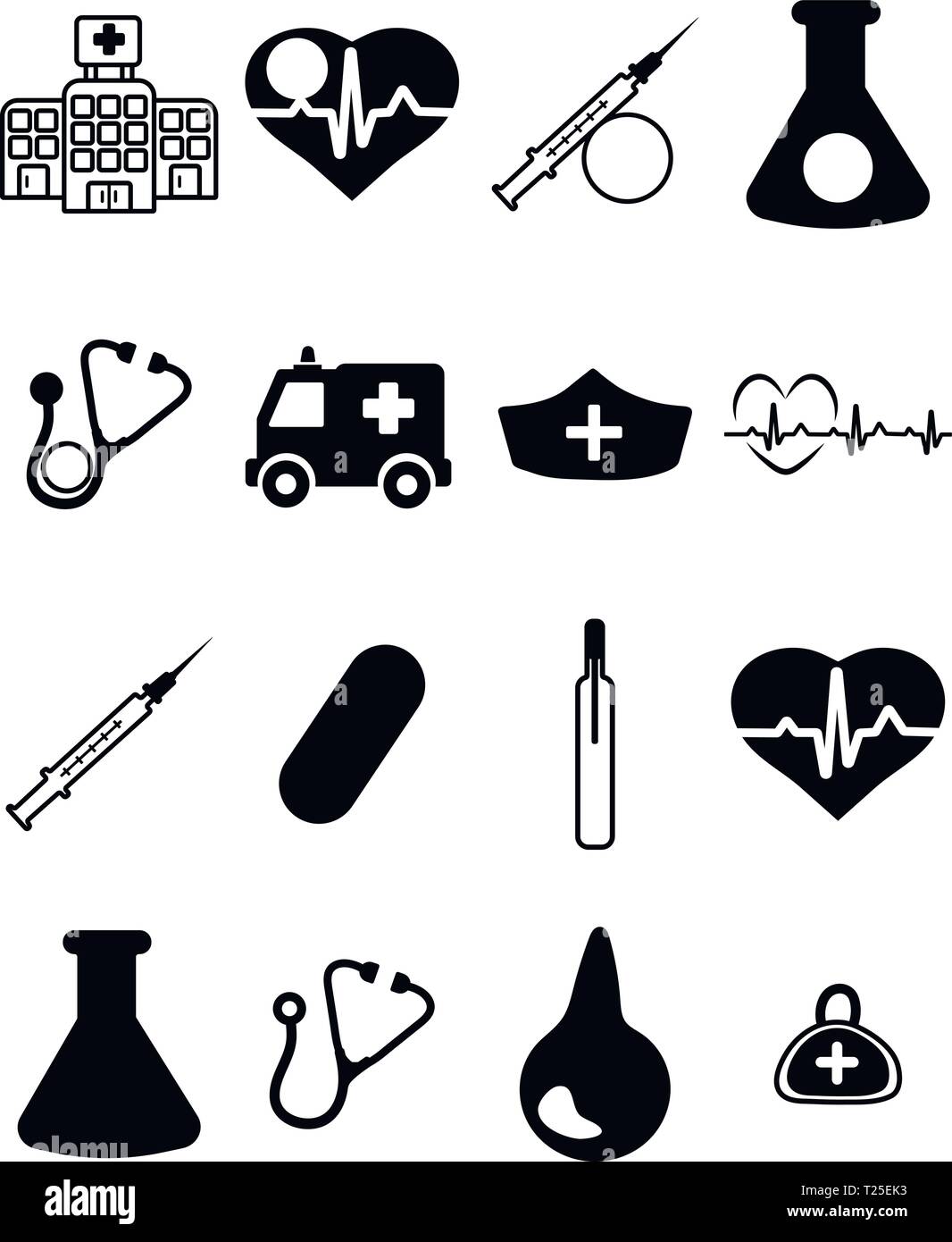 Kit di accessori per il medico Illustrazione Vettoriale