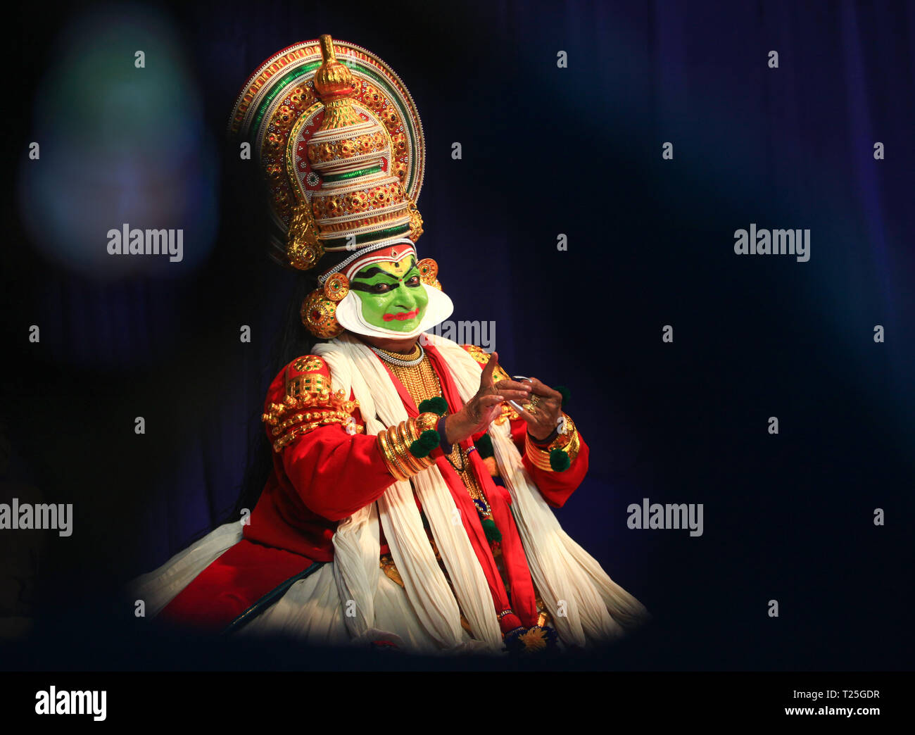 Kadhakali (kalamandalam gopi asan come nalan Foto Stock