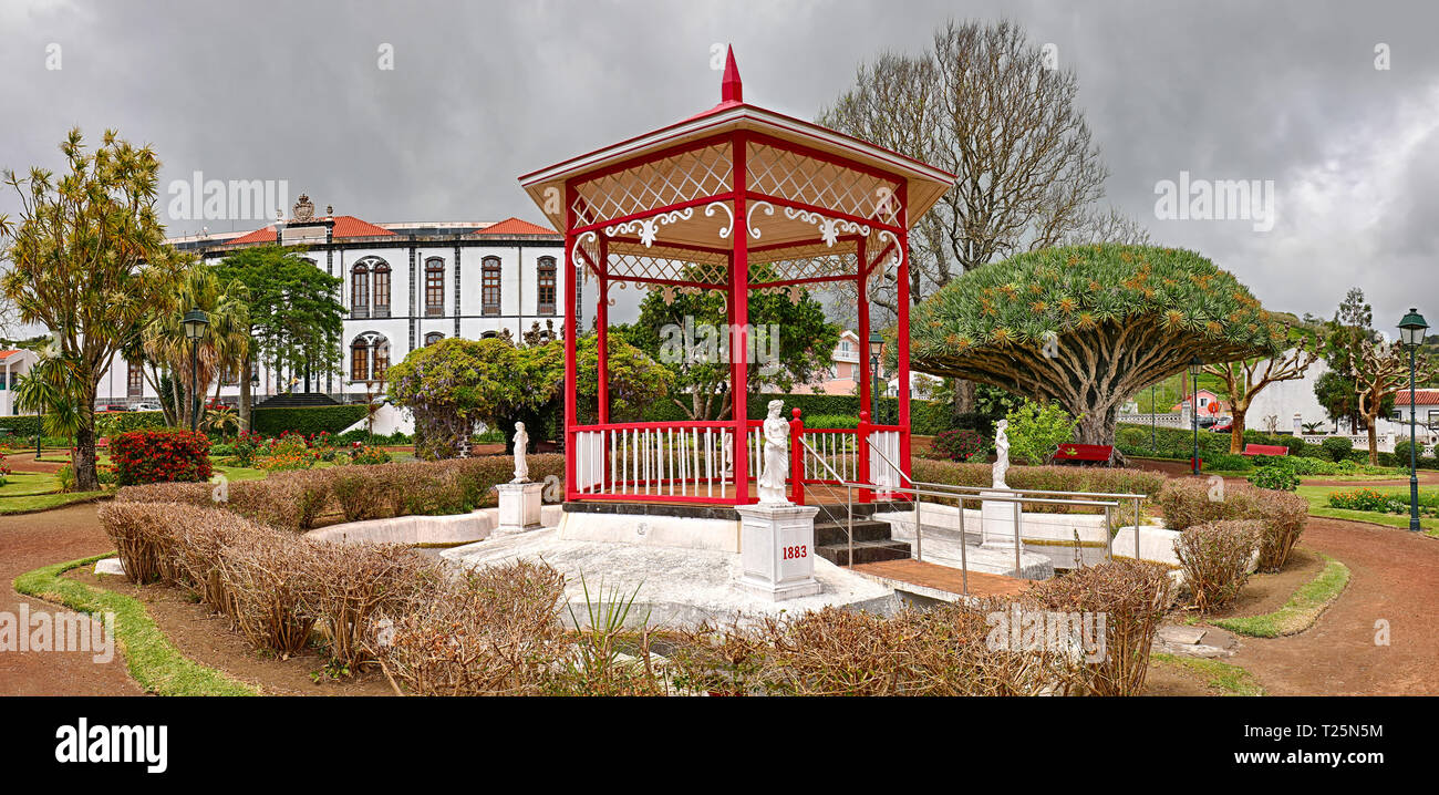 Giardino Botanico "Jardim Florencio terra' a Horta a isola Faial, Azzorre Foto Stock