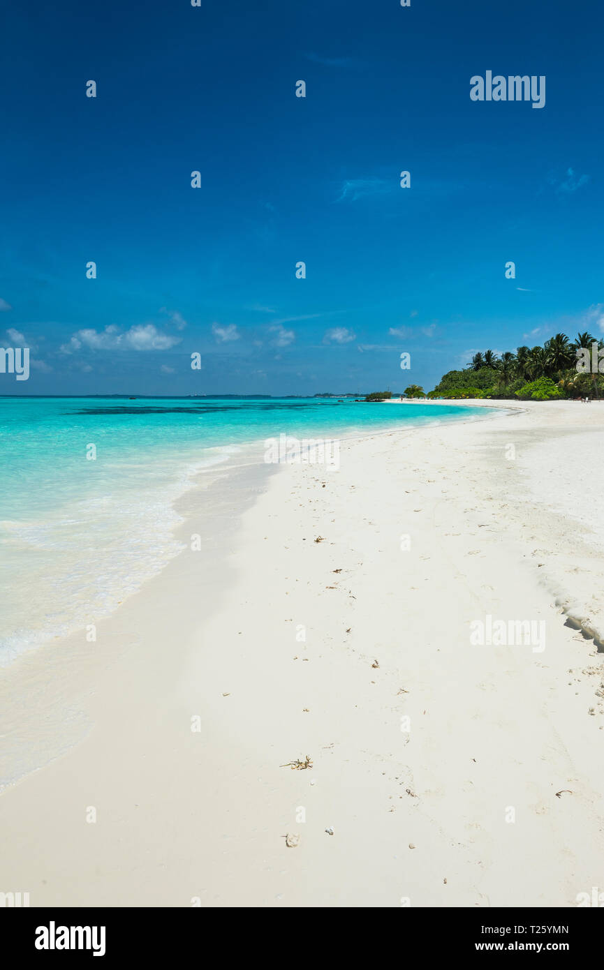 Maledives, Ari Atoll, Nalaguraidhoo, l' isola del sole Foto Stock