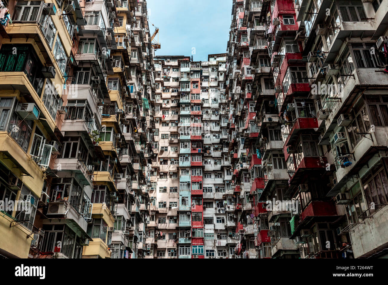 Hong Kong, Quarry Bay, blocchi di appartamenti Foto Stock