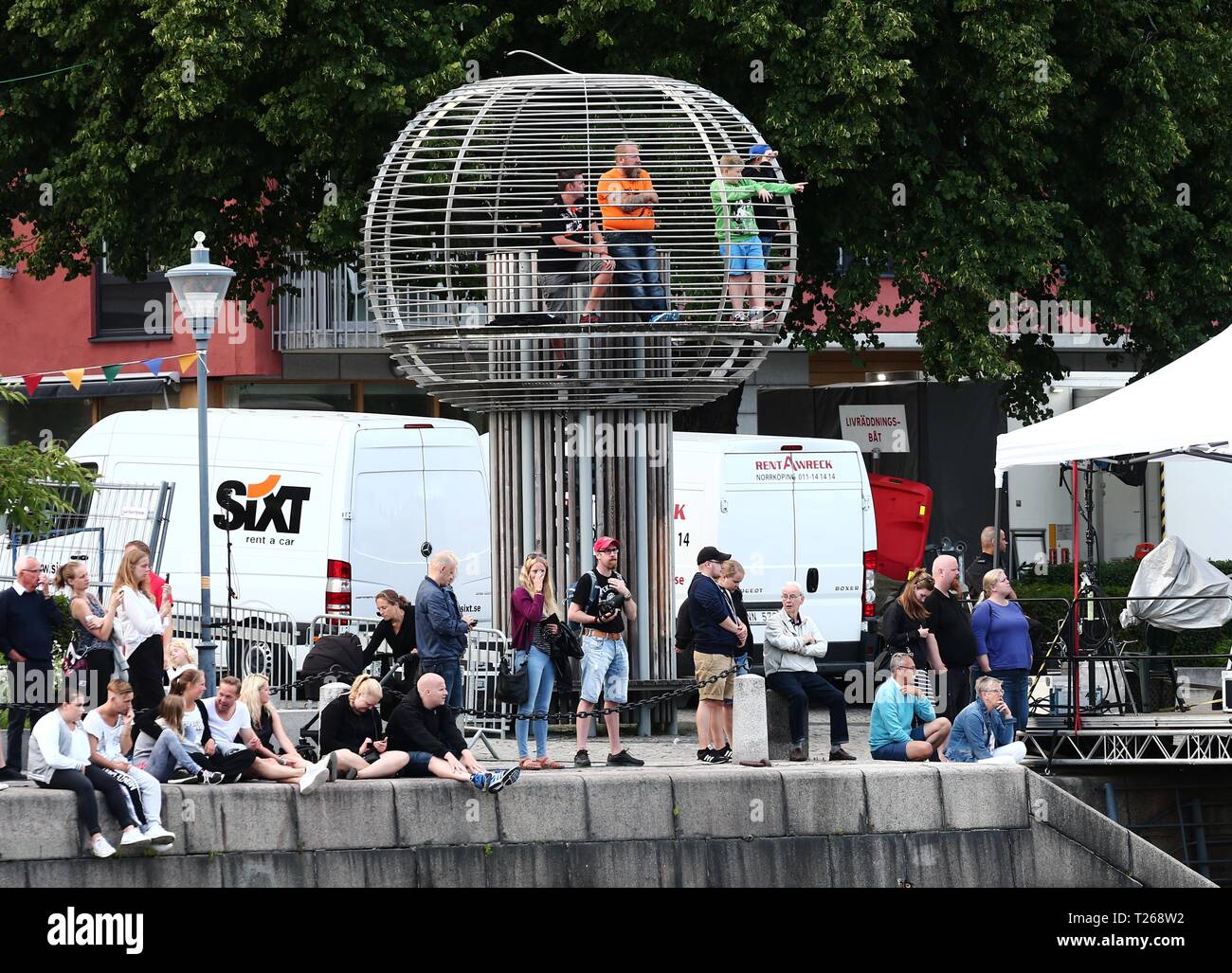 NORRKÖPING 2016-07-10 Publik sotto SM veckan ho Norrköping. Foto Jeppe Gustafsson Foto Stock