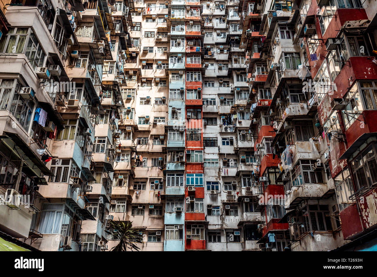 Hong Kong, Quarry Bay, blocchi di appartamenti Foto Stock