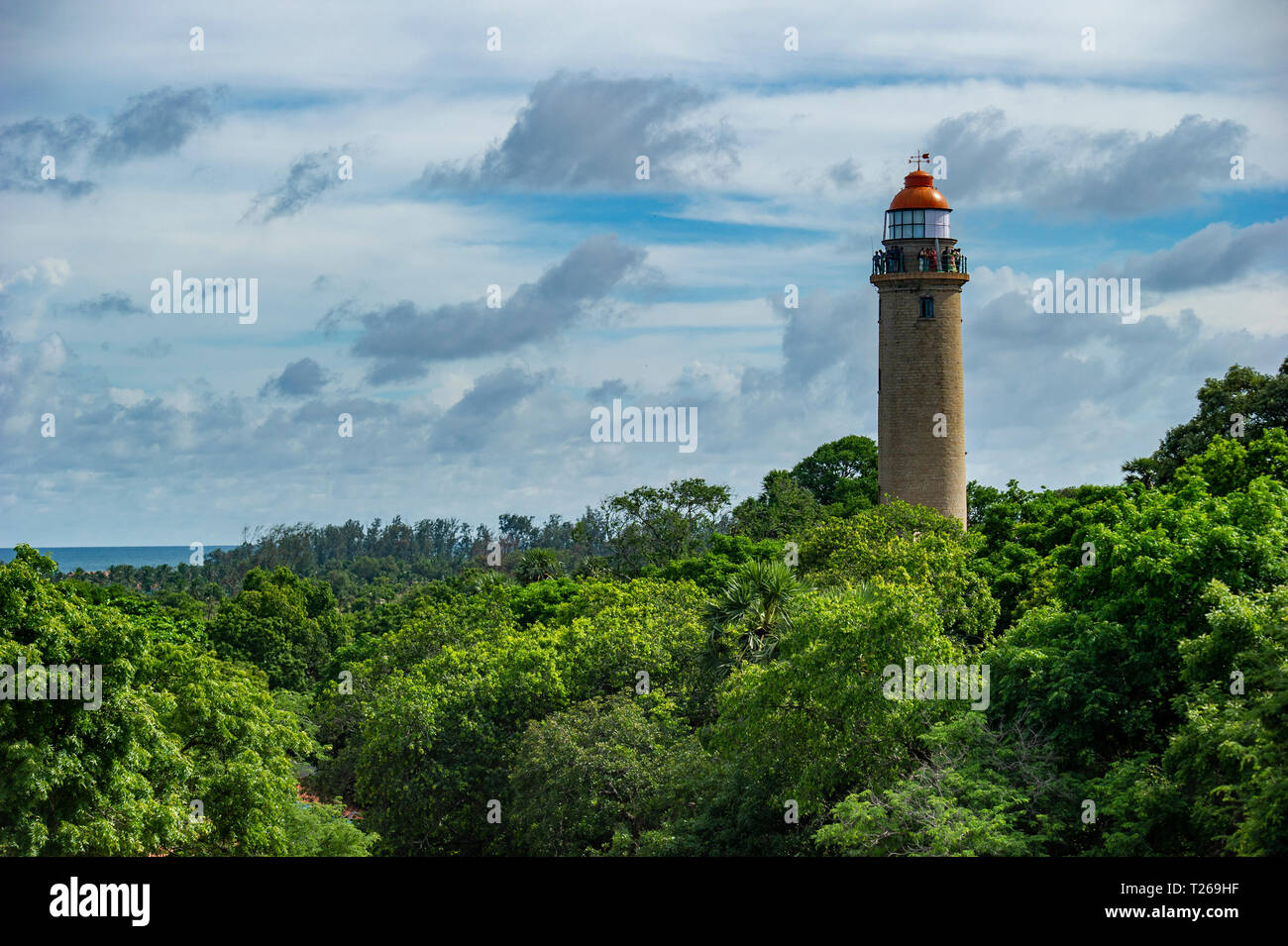 Mahabalipuram Lighthouse vicino a Chennai, India Foto Stock