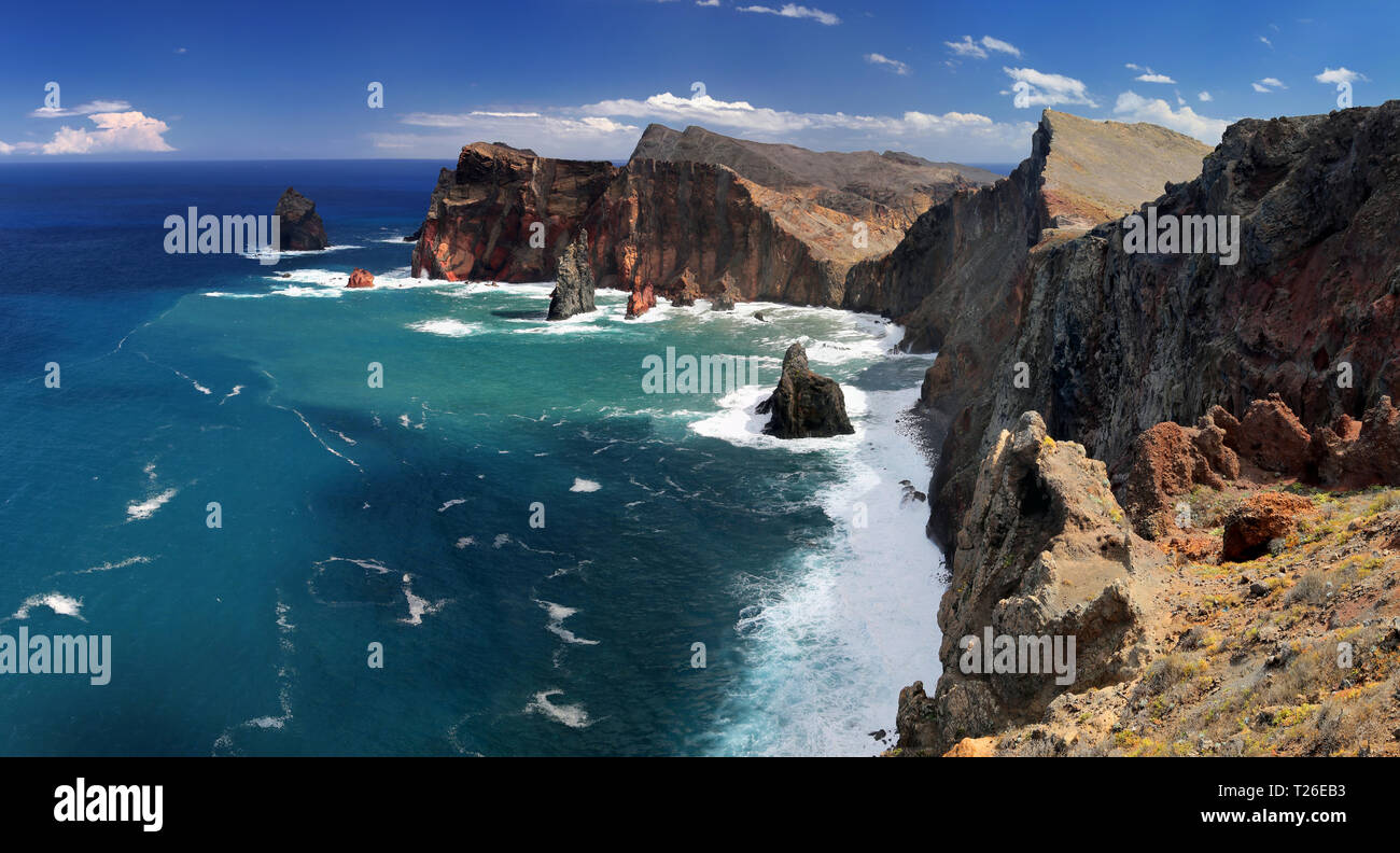 Costa Nord di Ponta de Sao Lourenco (Madeira, Portogallo) 04 Foto Stock