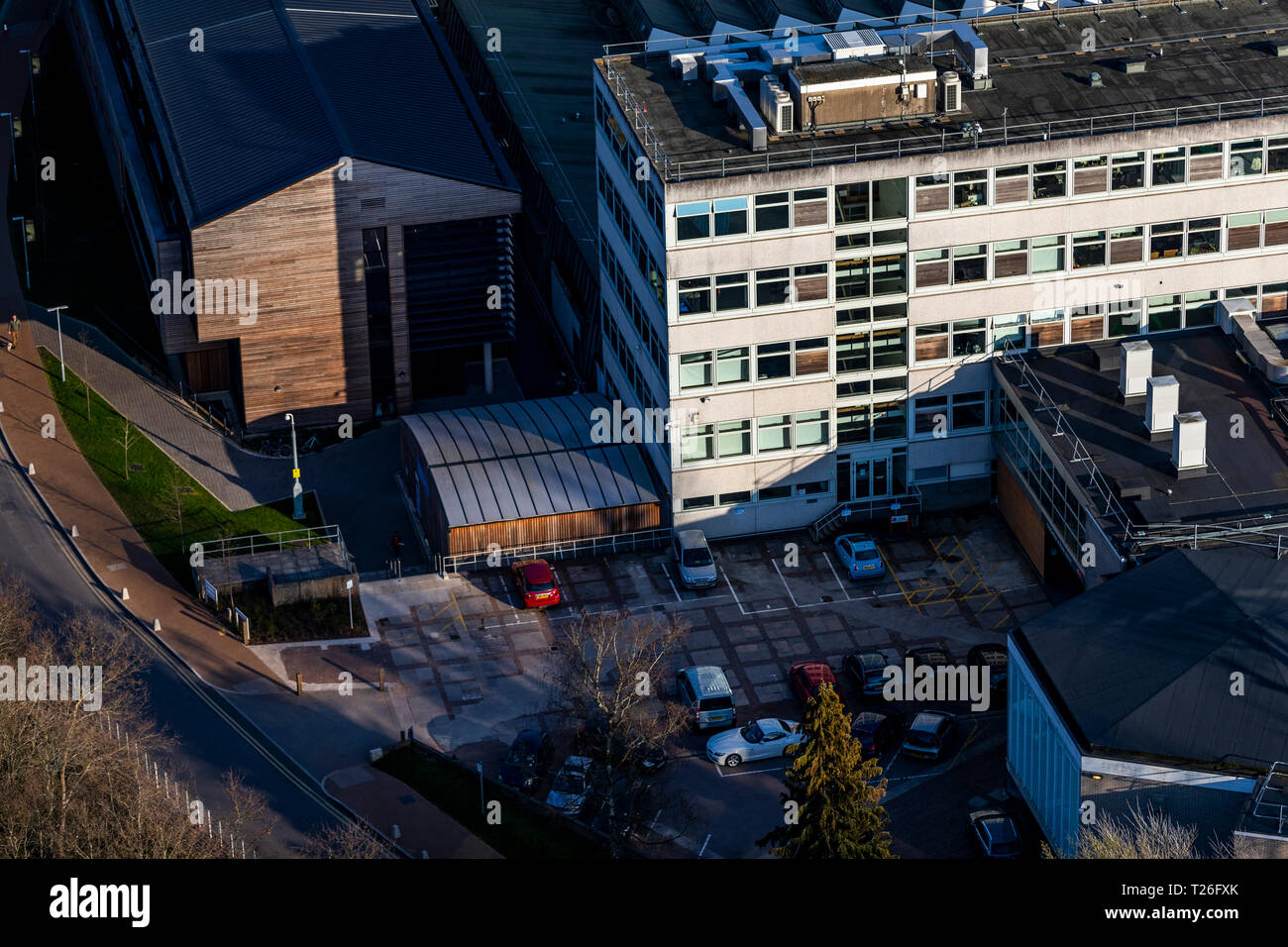 Bower Ashton - Campus in città - UWE Bristol. Bristol dall'aria. Foto Stock