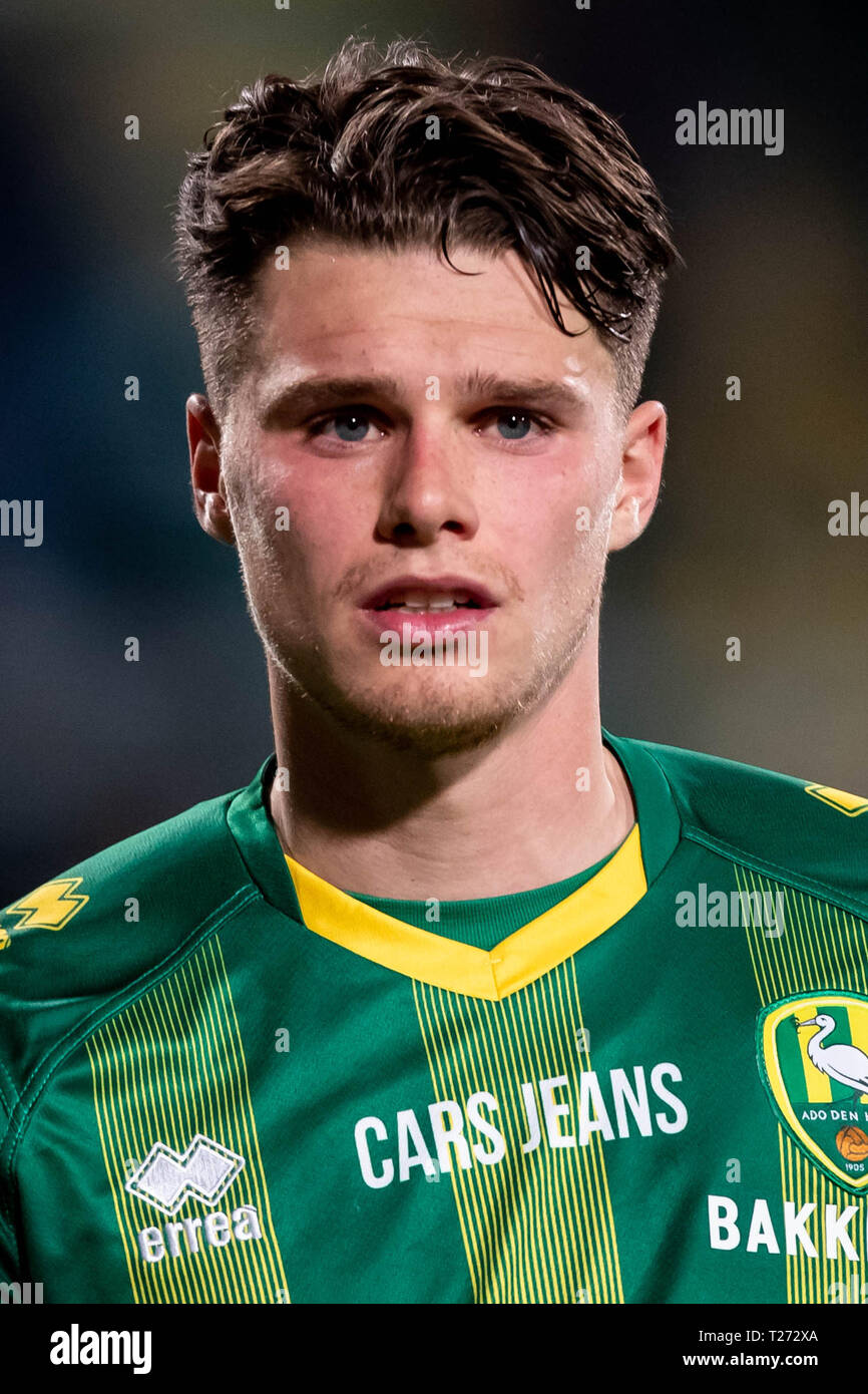 DEN HAAG - ADO - Vitesse , Calcetto , Stagione 2018/2019 , Eredivisie , Cars jeans Stadium , 30-03-2019 , ADO Player Danny Bakker Foto Stock