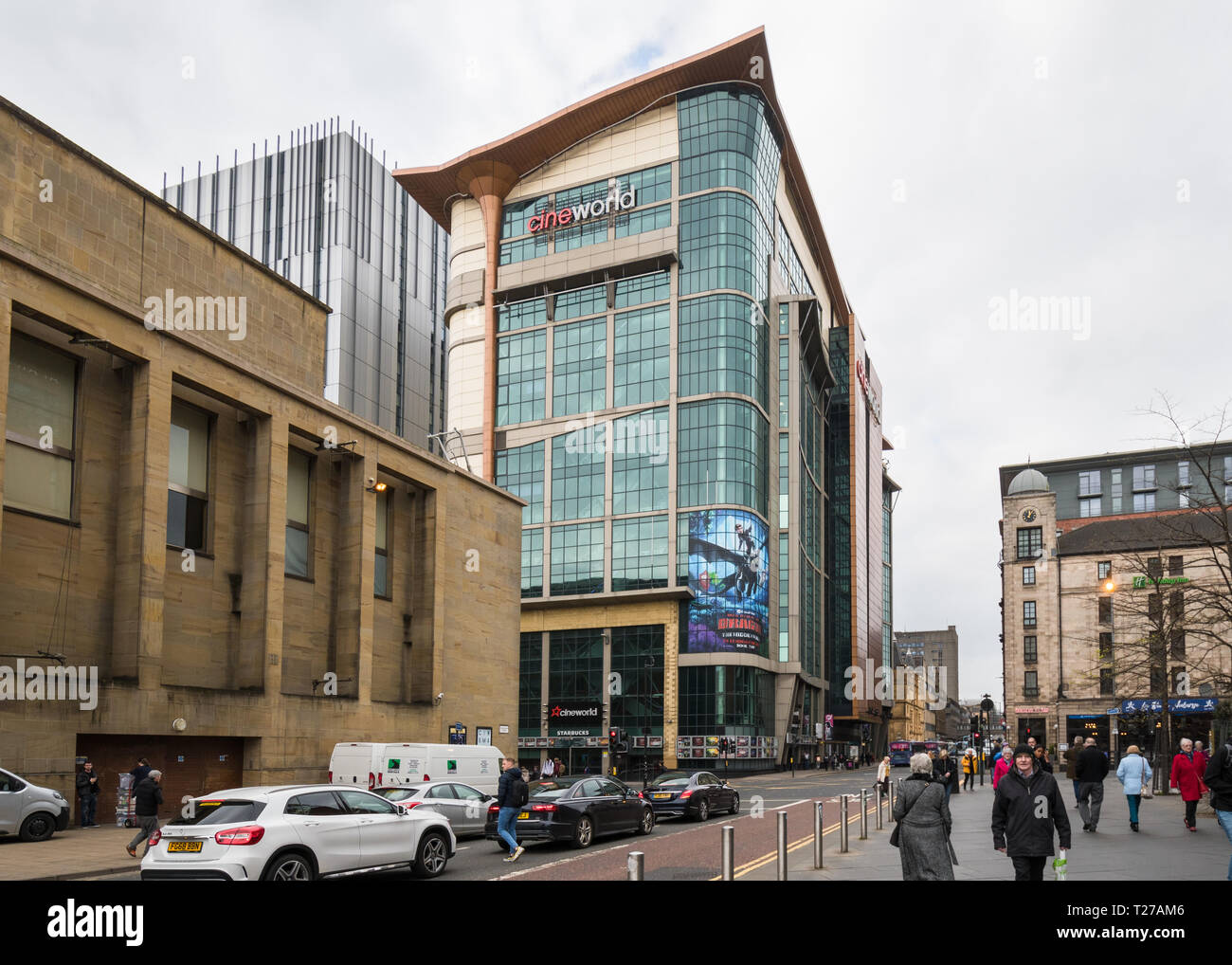 Edificio Cineworld in Renfrew Street, Glasgow city centre, Scotland, Regno Unito Foto Stock