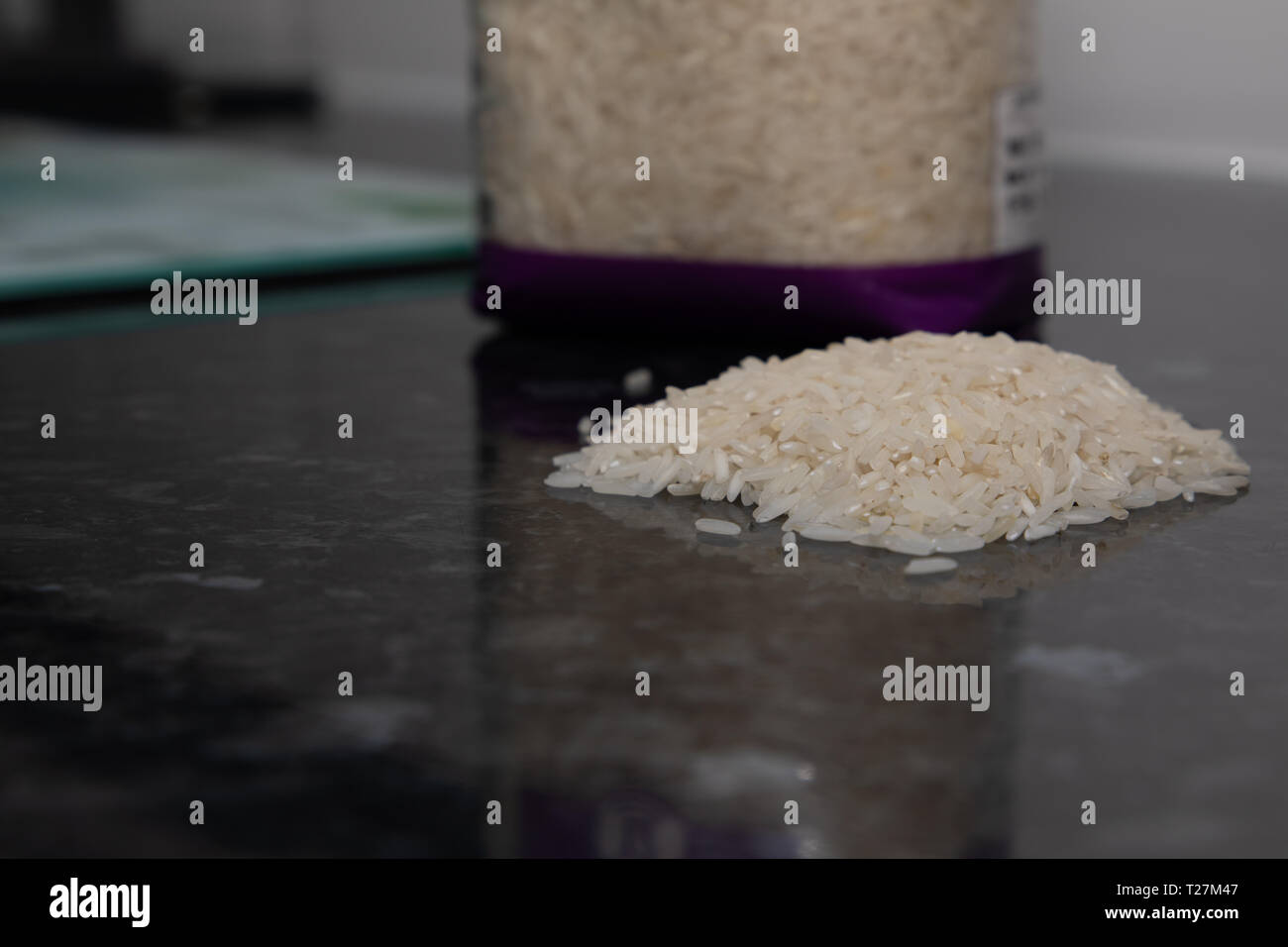 Basmati riso bianco Foto Stock