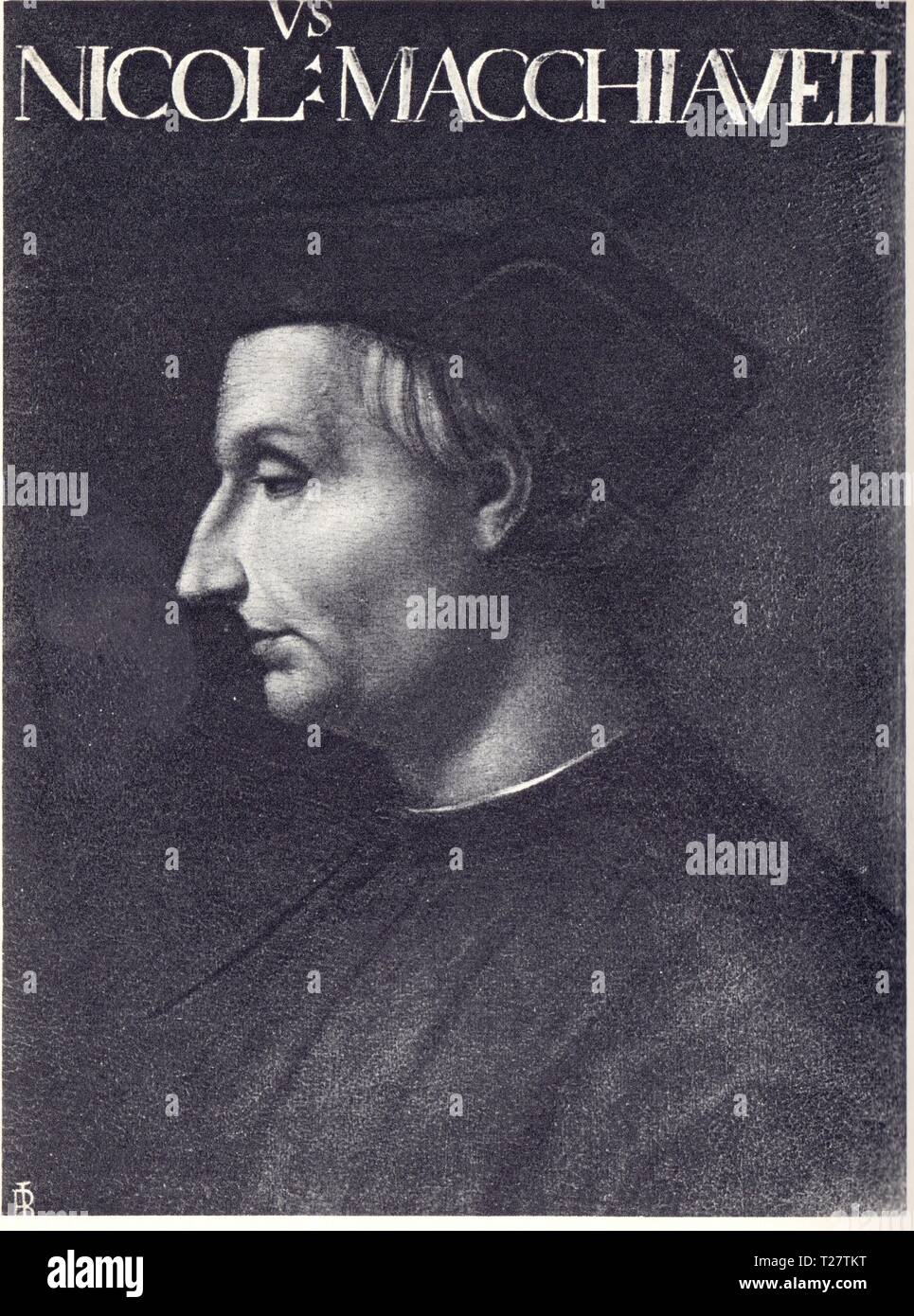 Niccolò Machiavelli.artista sconosciuto. Foto Stock