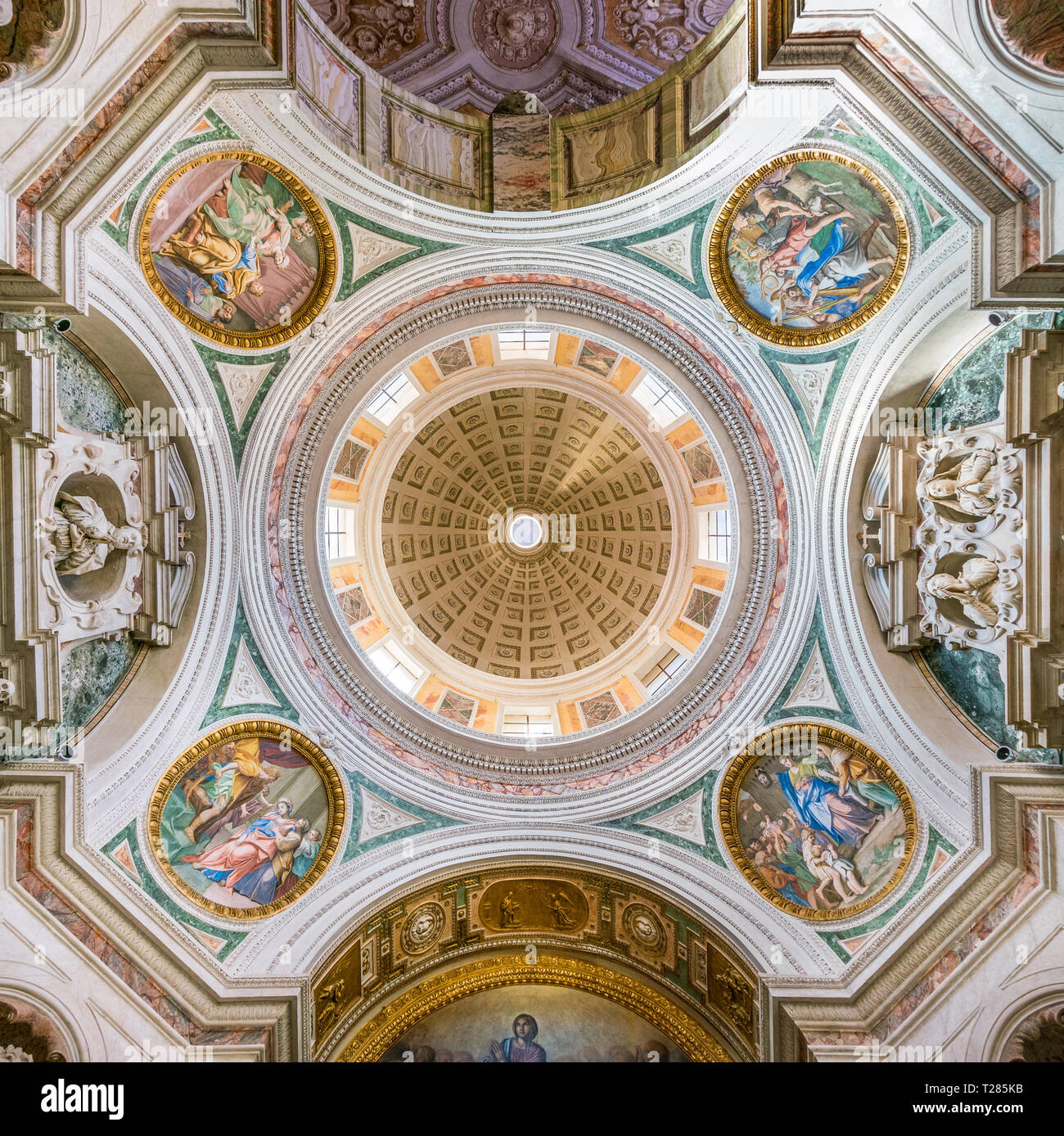 Bandini cappella nella chiesa di San Silvestro al Quirinale a Roma, Italia. Foto Stock