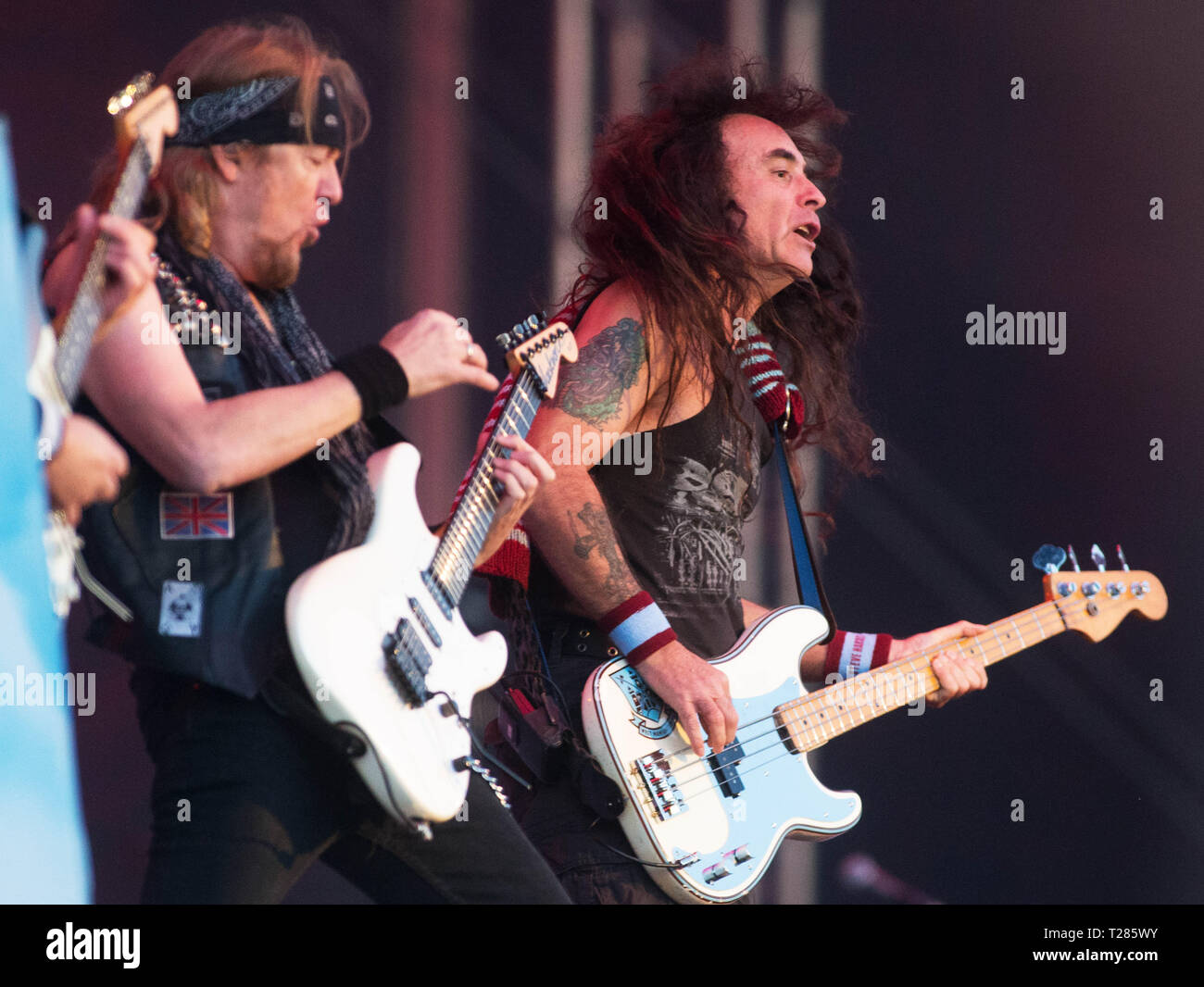 NORRKÖPING 20140626 Koncert con Iron Maiden. Foto Jeppe Gustafsson Foto Stock