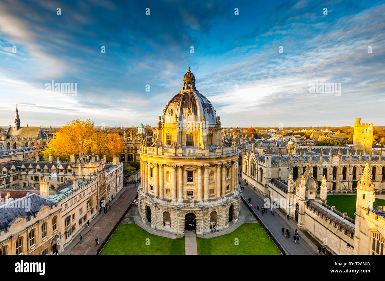 Una vista di Radcliffe Camera in Oxford in Inghilterra Foto Stock