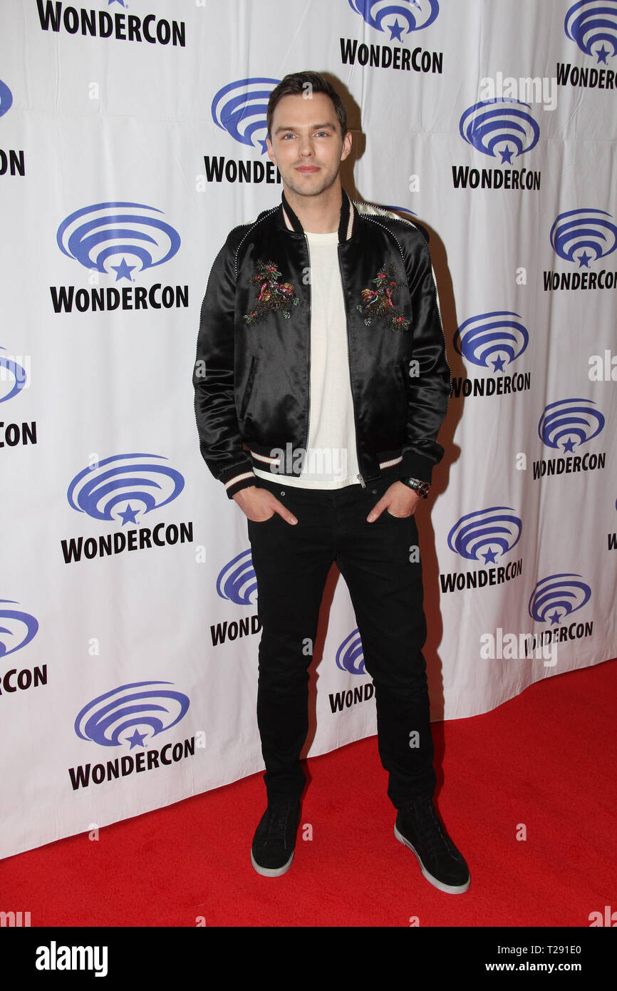 Nicholas Hoult promuove "Tolkien' a WonderCon 2019 il giorno 1 presso il Centro Congressi di Anaheim in Anaheim, CA il 29 marzo 2019. Foto: Richard Chavez / PictureLux Foto Stock