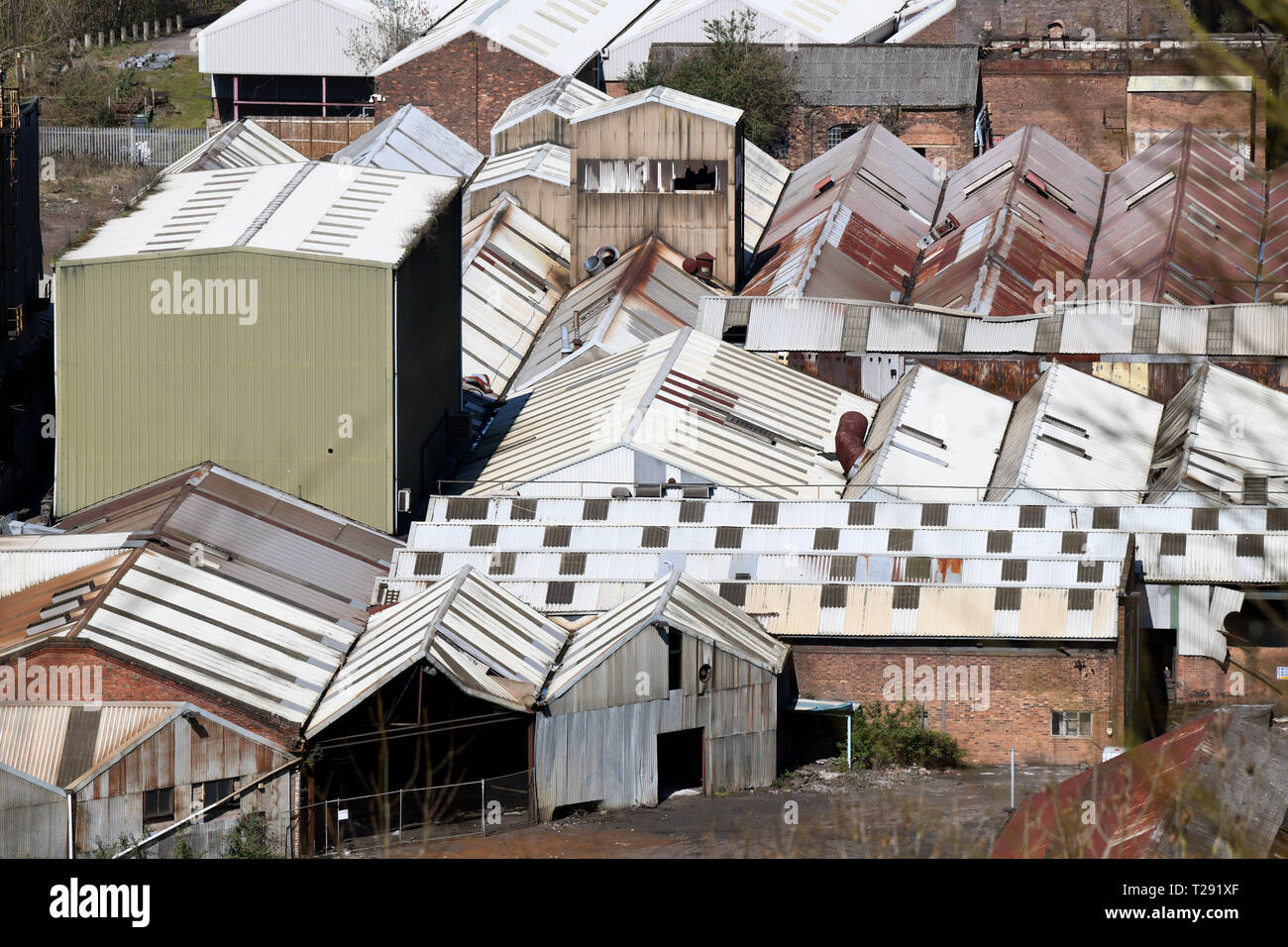 I derelitti Coalbrookdale iron works che produceva Aga stufe Rayburn fino a che non è stata chiusa dai suoi proprietari americani nel 2017 termina 300 anni di storia Foto Stock