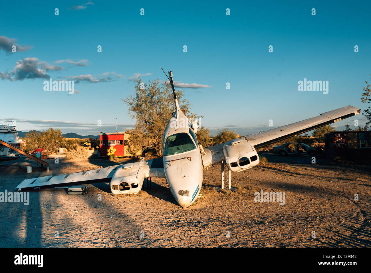 Un aeromobile in lastra City, California Foto Stock