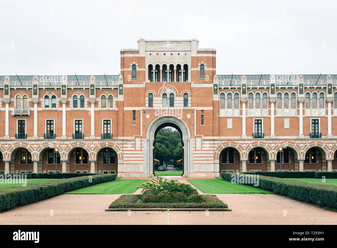 Lovett Hall, alla Rice University di Houston, Texas Foto Stock