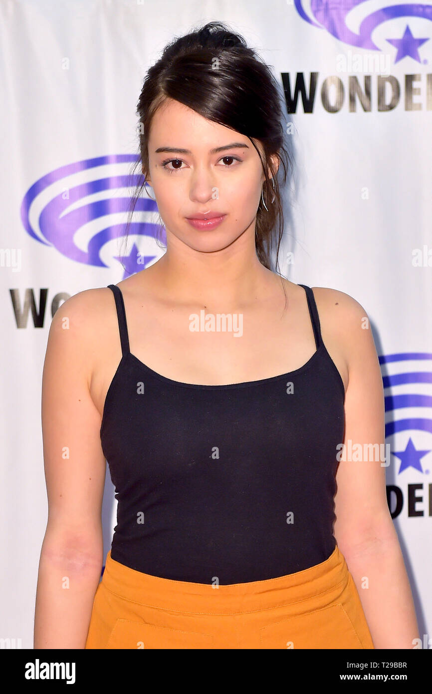 Amber Midthunder al Photocall per FX serie TV 'Legion' alla WonderCon 2019 presso il Centro Congressi di Anaheim. Anaheim, 29.03.2019 | Utilizzo di tutto il mondo Foto Stock