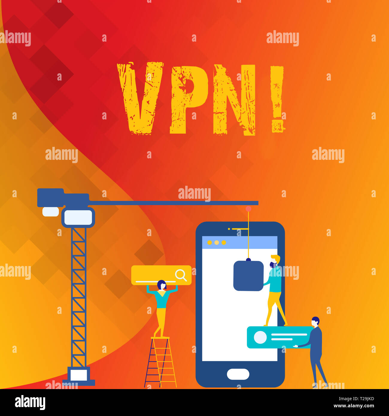 Parola di scrittura di testo VPN. Business photo vetrina virtuale protetta la rete privata attraverso riservate protette di dominio personale che lavora insieme per la FRU Foto Stock