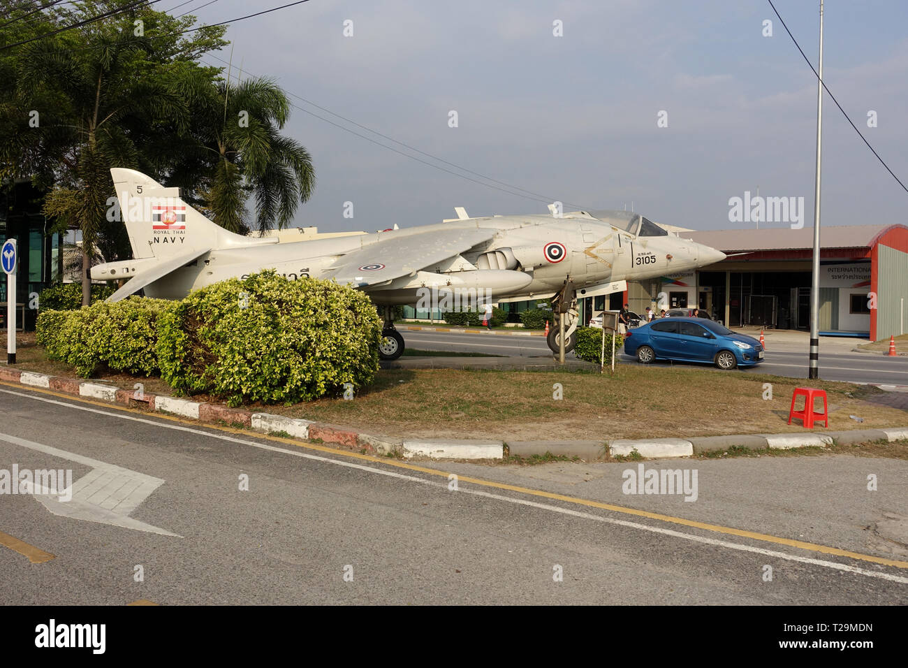 Un Harrier Jump Jet in Thailandia Foto Stock