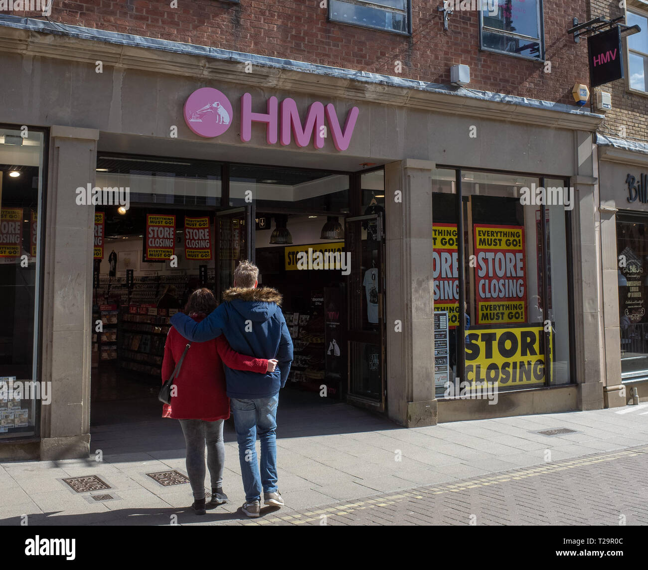 HMV Shop York Foto Stock