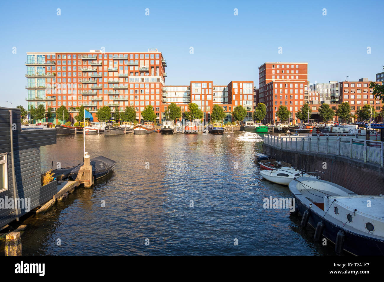 Amsterdam, Paesi Bassi - 02 Settembre 2018: Westerdok Amsterdam Paesi Bassi Olandese moderno city Foto Stock