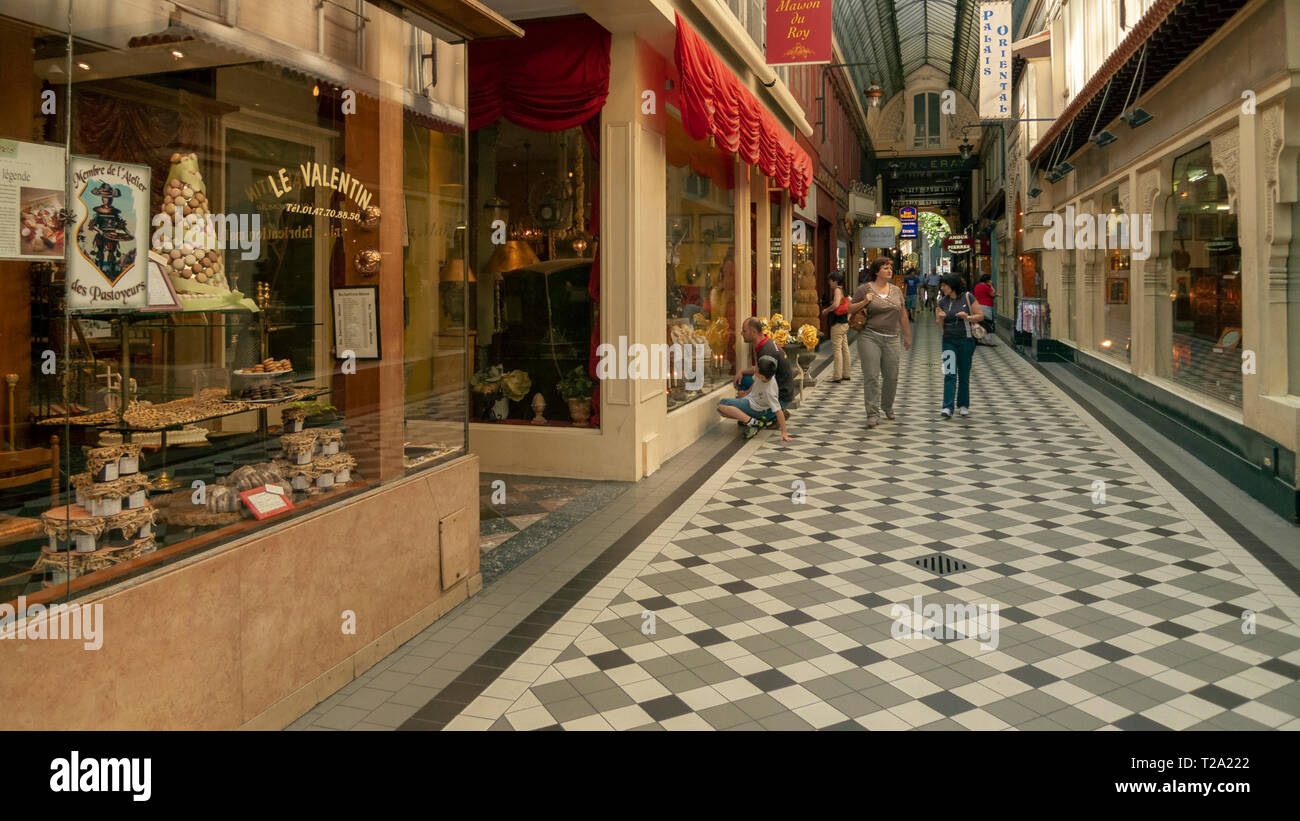 Passaggio Jouffroy, Parigi, Francia Foto Stock