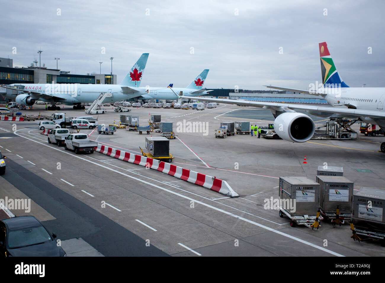 Aeroporto di Francoforte Foto Stock