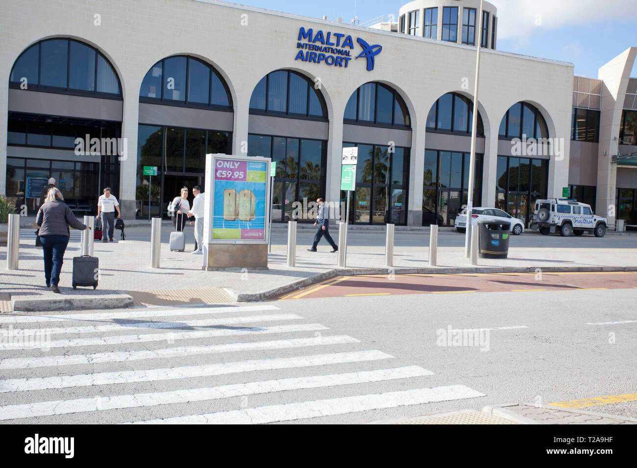 Aeroporto Internazionale di Malta Foto Stock