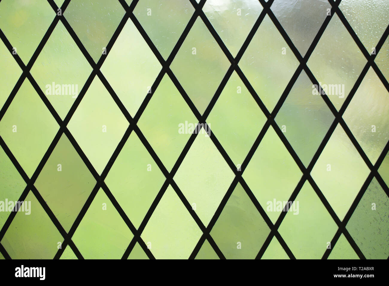 A forma di diamante smerigliati vetrata texture Foto Stock