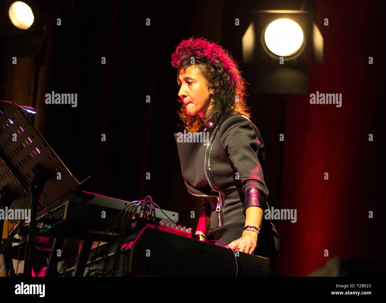 CRACOW POLONIA - MARZO 16, 2016: Billy Cobham band dal vivo sul palco in ghiaccio Cracow Polonia Foto Stock