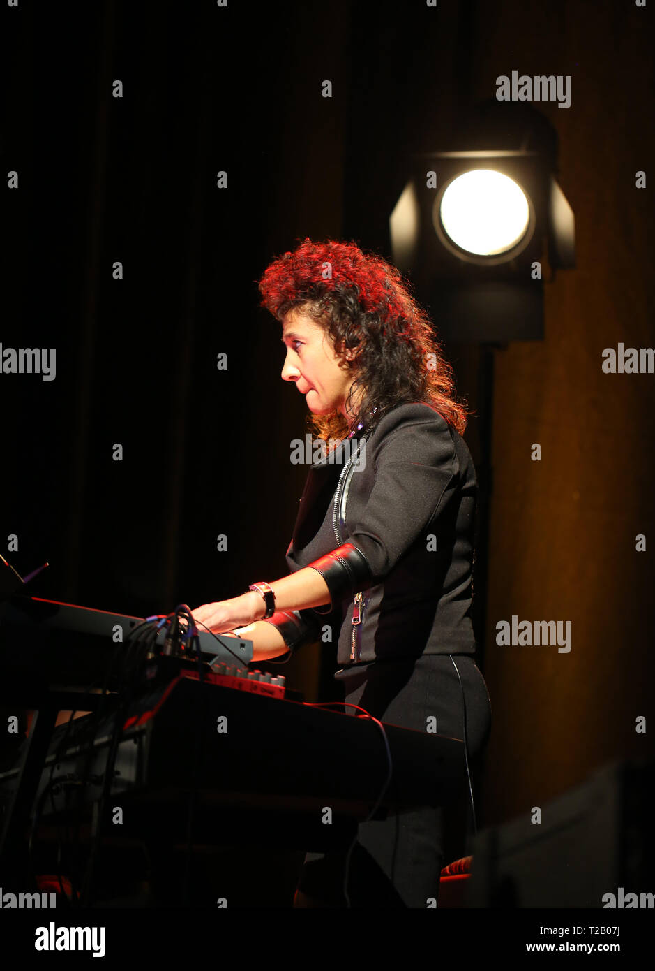 CRACOW POLONIA - MARZO 16, 2016: Billy Cobham band dal vivo sul palco in ghiaccio Cracow Polonia Foto Stock