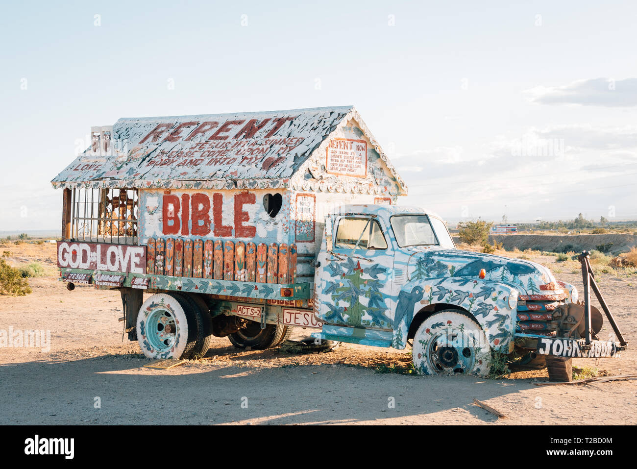Carrello a salvezza montagna, nella bramma City, California Foto Stock
