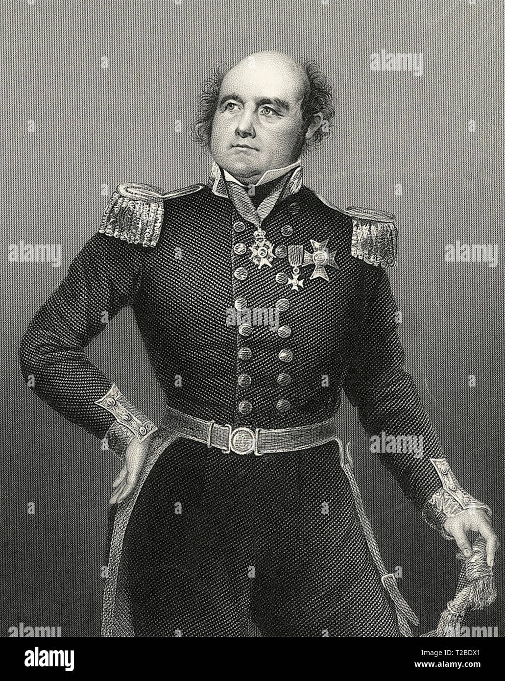 Sir John Franklin (1786-1847), inglese capitano di mare Artico e explorer. Foto Stock