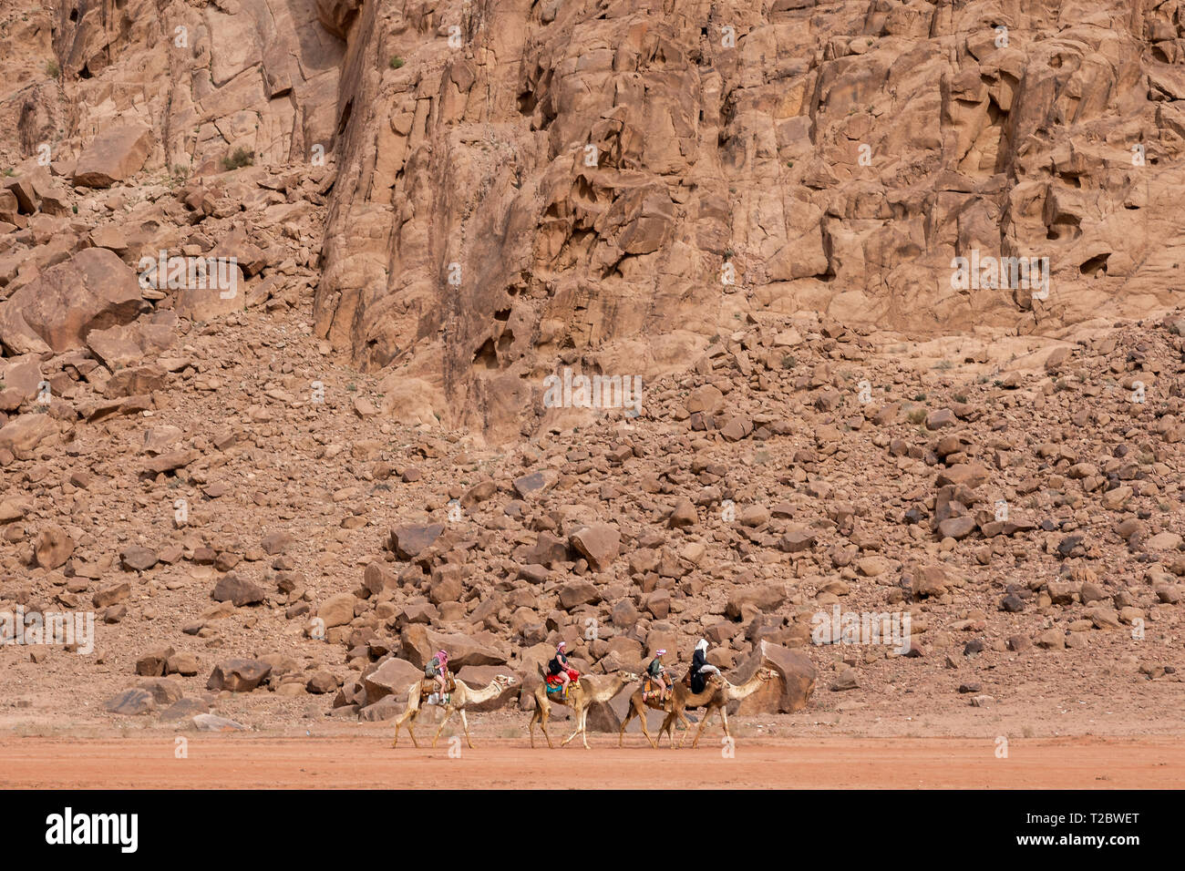 Il Wadi Rum, Giordania Foto Stock